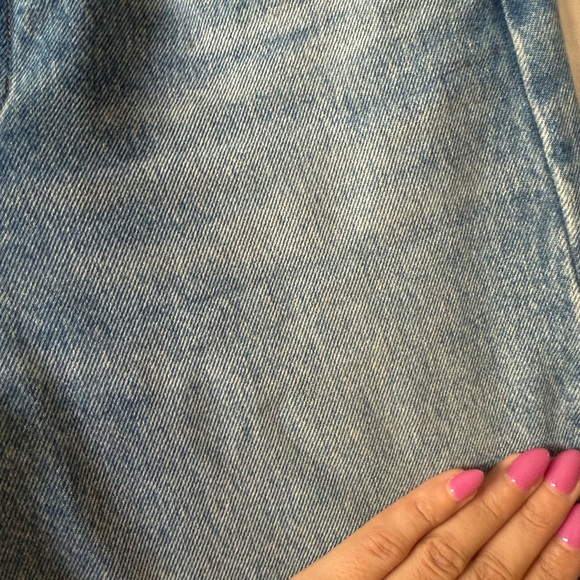 Agolde Light Blue Straight Jeans - Picture 2 of 4